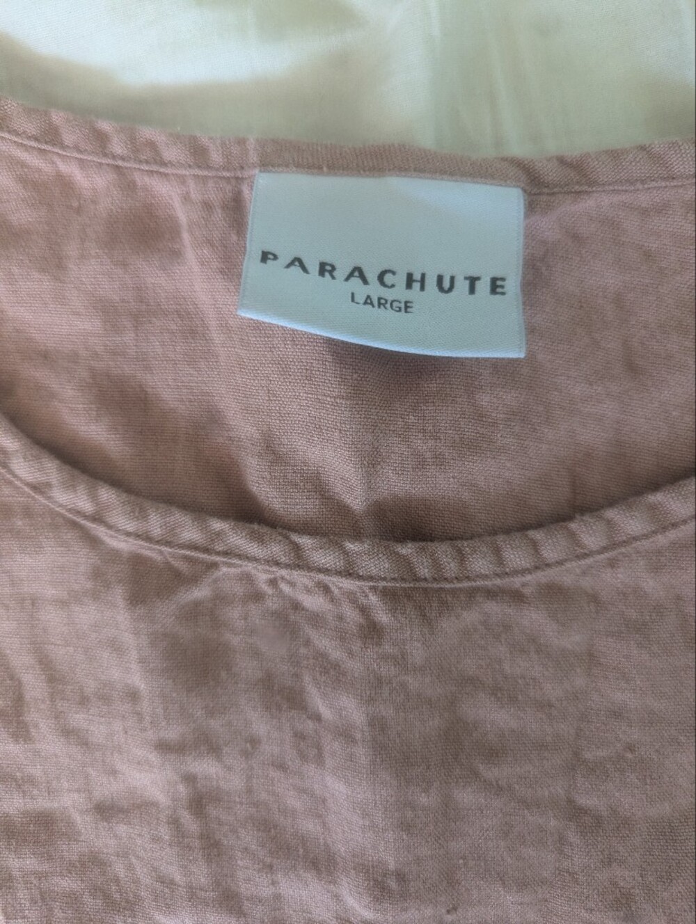 Parachute Linen Tank Large Pink Blush Mauve Clay - Picture 2 of 6